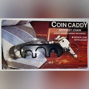 Coin Caddy with keychain